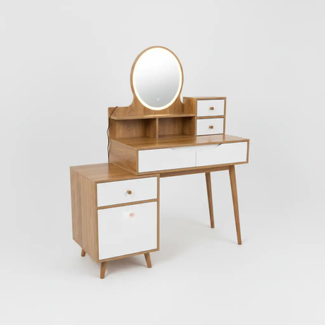 Scandinavian Dressing Table with Oval Mirror Dressing Table Dressing Tables
