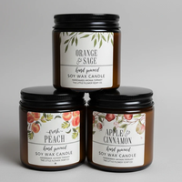 Hand Poured Essential Oil Blend Soy Wax Scented Candles Home & Garden Candles
