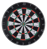 Dart Board - 18-Inch Double Sided Flocked with Iron Numbers and 6 Steel Darts Toys & Games Dartboards