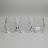 Hexagonal Whisky Glass Set 330ml Diamond Cut 6 Pieces