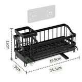 Sink Caddy - Multifunctional Sponge & Detergent Rack with Draining Tray Kitchen & Dining Sink Caddies