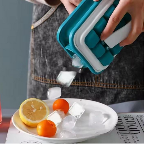 Ice Cube Mold - Portable Leakable Silicone 36-Cube Kitchen & Dining Ice Cube Trays