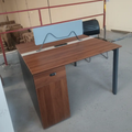 Executive Office Workstation with Privacy Screen & Pedestal Office Desk Desks