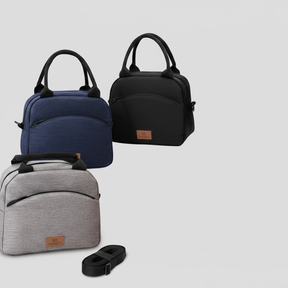 Large Capacity Insulated Lunch Bag with Shoulder Strap Half Round Bags & Accessories Lunch Bags