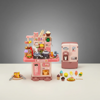 Kitchen Set Toy - 56-Piece Mini Pink Playset Toys & Games Toy Kitchens