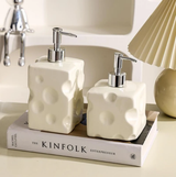 Rabbit Cheese Ceramic Soap Dispenser with Chrome Pump Home & Garden Soap & Lotion Dispensers