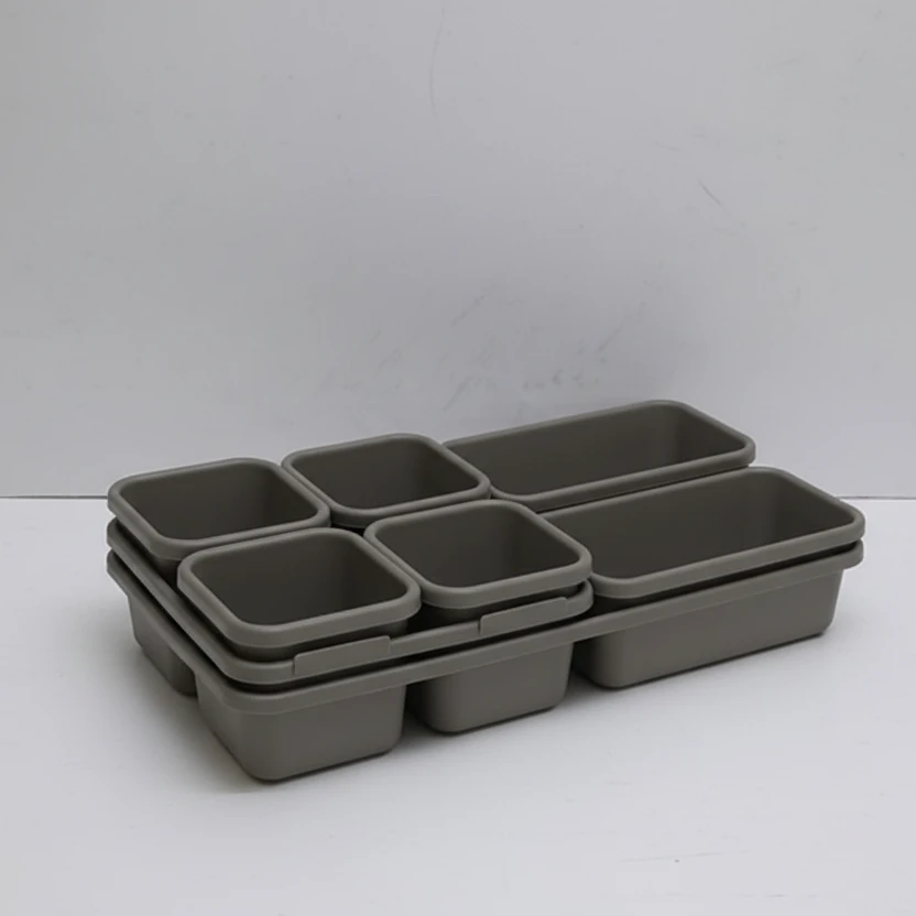 Drawer Organizer - 8-Piece Adjustable Plastic Set Home & Garden Household Drawer Organizer Inserts