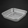 Colander - Stainless Steel Square Perforated Basket Silver Kitchen & Dining Colanders
