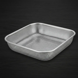 Colander - Stainless Steel Square Perforated Basket Silver Kitchen & Dining Colanders