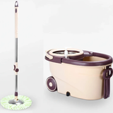 360° Spin Mop with Bucket and Dehydration Basket with 2 Mop Heads Home & Garden Mops