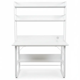 Study Desk with 3-Tier Hutch Bookshelf & Keyboard Tray Study Desk Desks