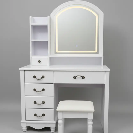 French Arch LED Mirror Dressing Table Dressing Tables