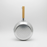 22cm 3L Hammered Aluminium Milk Snow Sufuria Pan Wooden Handle Pour Spout Honeycomb Texture Cookware Kitchen & Dining Stock Pots