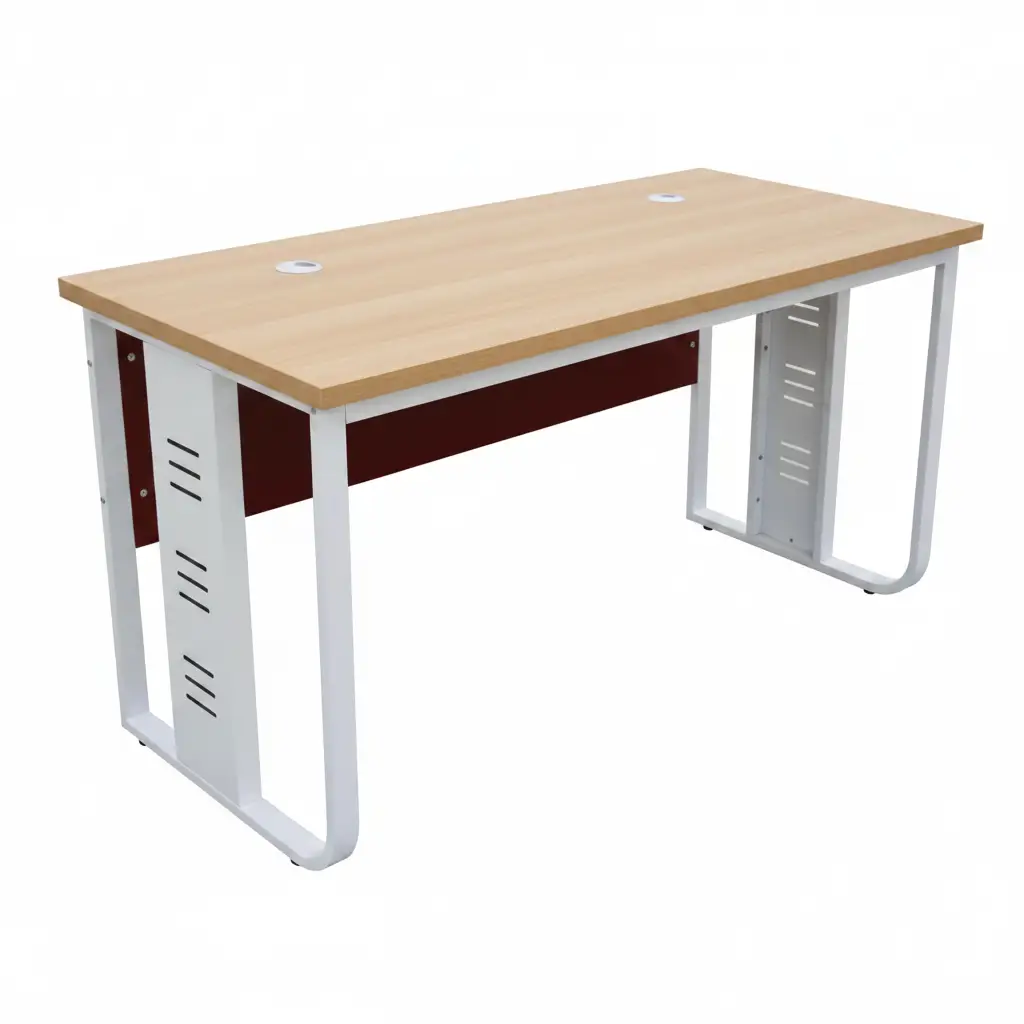 Office Desk with Cable Port & CPU Holder Office Desk Desks