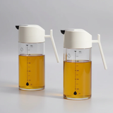 500ml High Borosilicate Glass Oil Dispenser Bottle with Auto-Flip Lid Kitchen & Dining Oil Dispensers