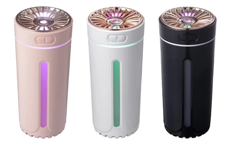300ml Wireless Rechargeable Car Humidifier Aromatherapy Diffuser Colourful LED Night Light USB Ultrasonic Pink White Black Home & Garden Humidifiers