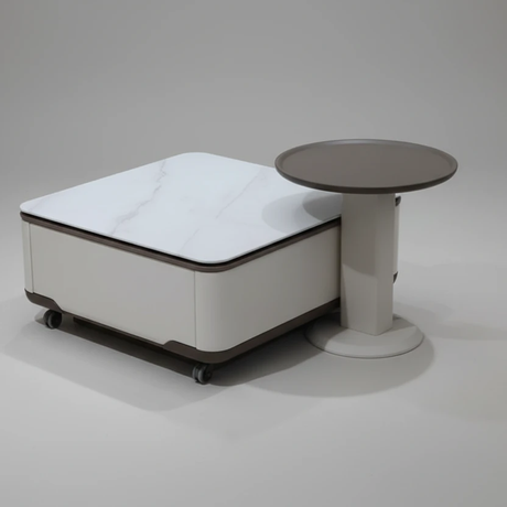 Coffee Table - Modern 80cm x 70cm with Storage Furniture Coffee Tables