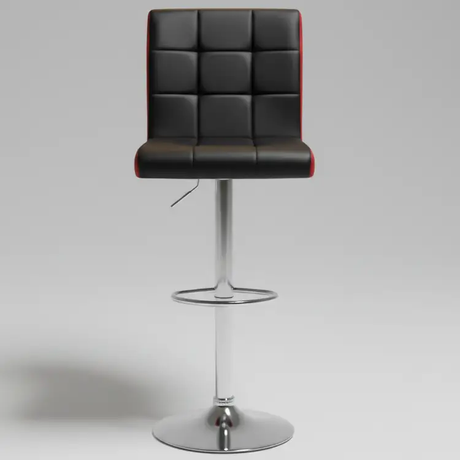 Grid Stitch Bar Stool Adjustable Bar Stools