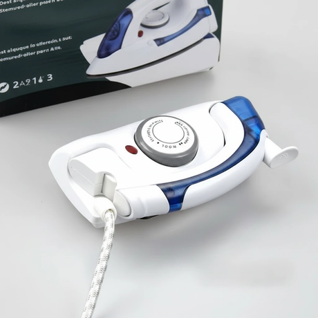 Portable Foldable Travel Iron with Temperature Control Dual Voltage Compact Home & Garden Irons