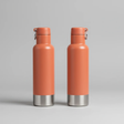 The Twin Nomad Carabiner Flask 2pc - 500ml Stainless Steel Kitchen & Dining Flasks