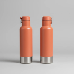 The Twin Nomad Carabiner Flask 2pc - 500ml Stainless Steel Kitchen & Dining Flasks