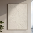 Minimal Textured Wall Art with Organic Sculptural Patterns 102x142cm Home & Garden Visual Artwork