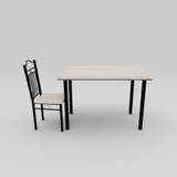 Wood-Top Dining Table & Chair Set Kitchen & Dining Furniture Sets