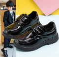 Kids School Shoes - Unisex Black Patent Leather Oxford Velcro Strap Sizes 27-38 Kids & Baby Baby & Children's Shoes
