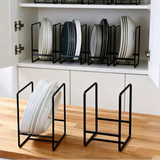 Dish Rack - Heavy-Duty Metal Vertical Plate and Bowl Organiser Matte Kitchen & Dining Dish Racks