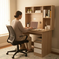 Computer Desk with Hutch, Drawers & Keyboard Tray Computer Desk Desks