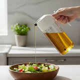 500ml High Borosilicate Glass Oil Dispenser Bottle with Auto-Flip Lid Kitchen & Dining Oil Dispensers