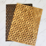 Bath Mat - Bamboo Wood 40x60cm Bathroom & Kitchen Rug