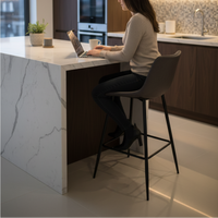 Ribbed Fabric Bar Stool Bar Stools