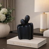 Abstract Couple Embrace Resin Sculpture Matte White Black 16cm Home Decor Home & Garden Sculptures & Statues