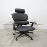 Premium Executive Office Chair - Ergonomic Leather with Adjustable Headrest Furniture Office Chairs