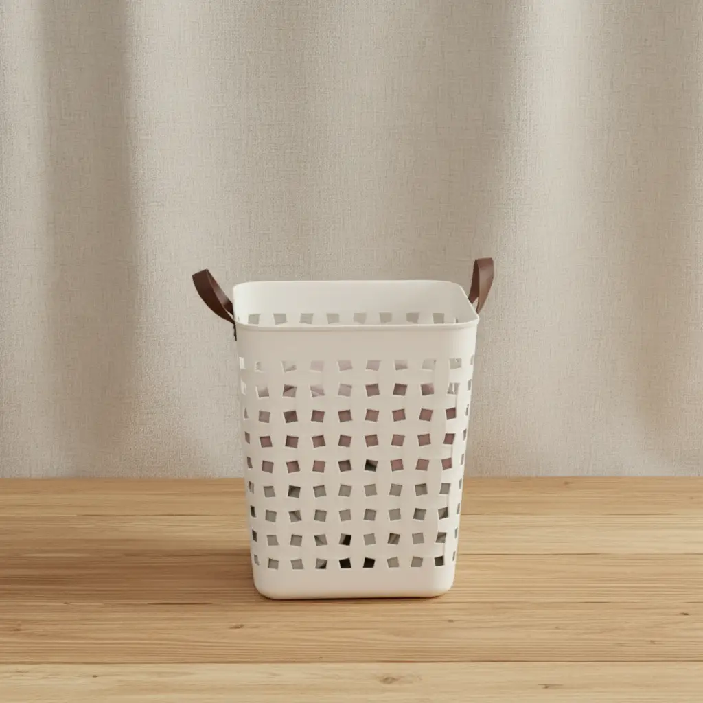 Modern Laundry Basket With Handles Breathable Design For Home Home & Garden Laundry Baskets
