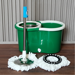 360 Degree Metallic Spin Mop with Dual Bucket System Home & Garden Mops