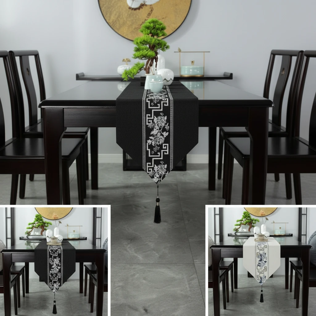 Table Runner - 33x180cm Chinese Style Home Decor Table Runners
