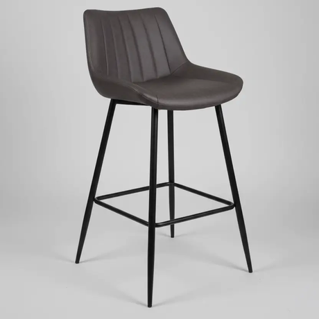 Ribbed Fabric Bar Stool Bar Stools
