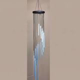 18-Tube Rotating Aluminum Wind Chime 90cm Spiral Soothing Melody Indoor Outdoor Gold Silver Home & Garden Wind Chimes