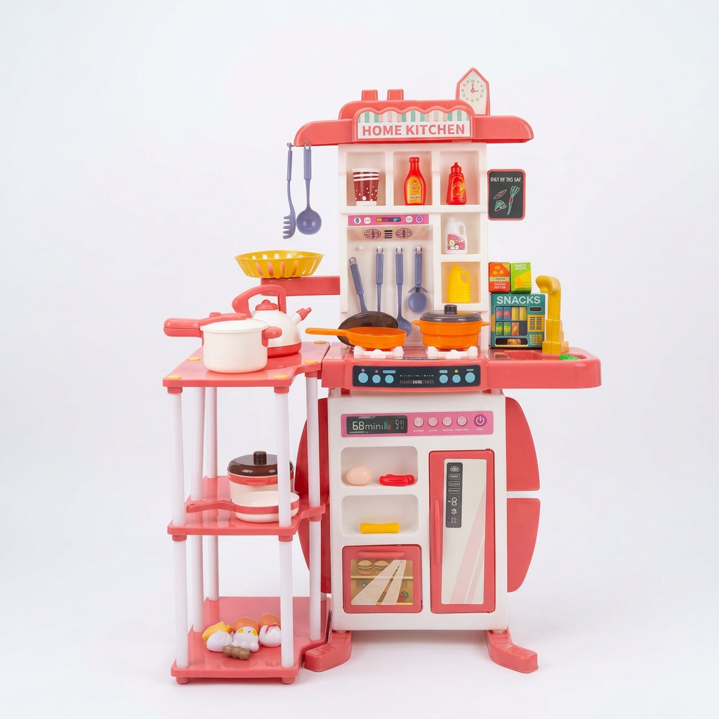 95cm Kids Pretend Play Kitchen Set Toy Kitchen Set Toy Kitchens