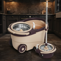 360° Spin Mop with Bucket and Dehydration Basket with 2 Mop Heads Home & Garden Mops