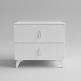 Bedside Drawer - Modern 48cm x 40cm x 50cm with 2 Drawers