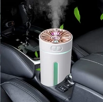 300ml Wireless Rechargeable Car Humidifier Aromatherapy Diffuser Colourful LED Night Light USB Ultrasonic Pink White Black Home & Garden Humidifiers