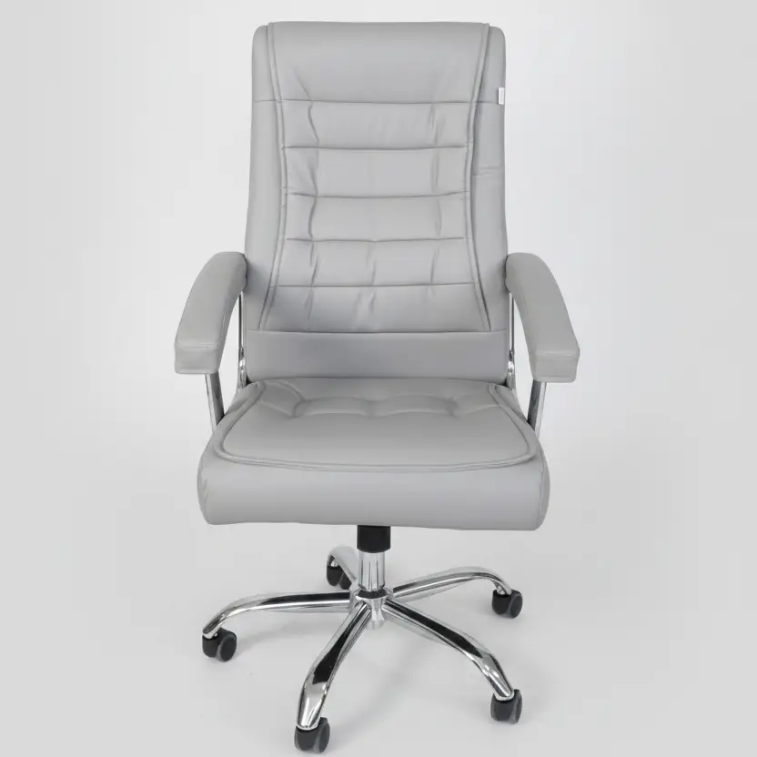 High-Back Leather Executive Chair with Footrest Office Chairs
