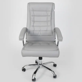High-Back Leather Executive Chair with Footrest Office Chairs