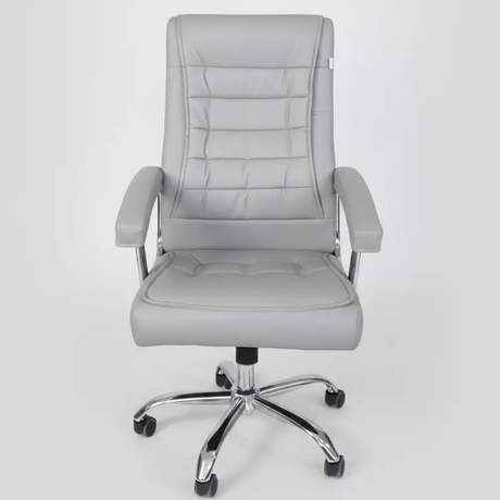 High-Back Leather Executive Chair with Footrest Office Chairs