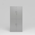 Storage Cabinet - Metal 4-Door with Locks (119) Furniture Storage Cabinets & Lockers