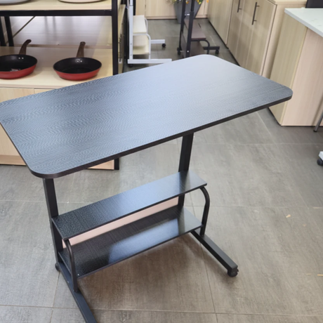 Adjustable Height Study Laptop Table with Wheels Mobile Desk Home & Garden Desks