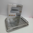 French Fries Basket - Heat-Resistant Stainless Steel with Tray Large Set Kitchen & Dining Roasting Pan Racks
